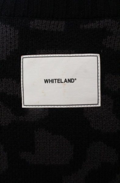 画像4: WHITELAND / レオパードワイドカーディガン F ブラック O-25-12-26-013-WH-to-YM-OS (4)