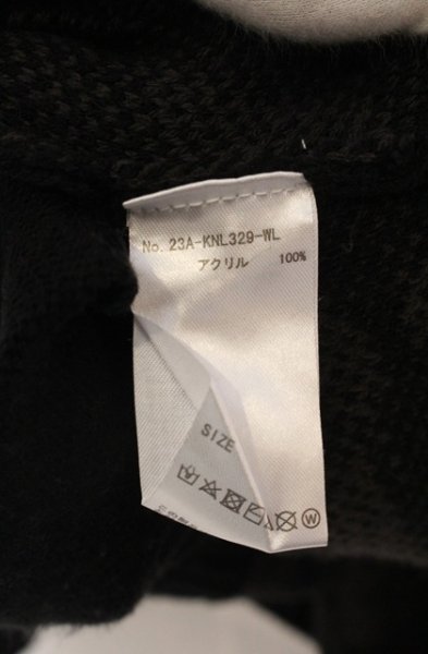 画像5: WHITELAND / レオパードワイドカーディガン F ブラック O-25-12-26-013-WH-to-YM-OS (5)