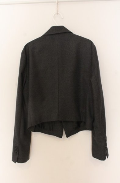 画像2: NO ID. / ピークドラペル1Bショートテーラードジャケット 1 グレー O-25-12-26-014-NO-ja-YM-OS (2)