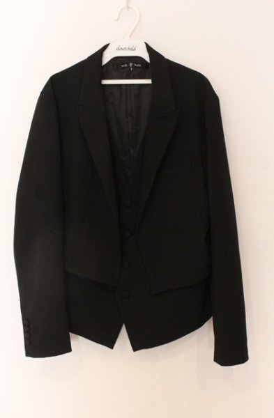 画像1: NO ID. BLACK / レイヤードショートジャケット 1 ブラック O-25-12-26-015-NO-ja-YM-OS (1)