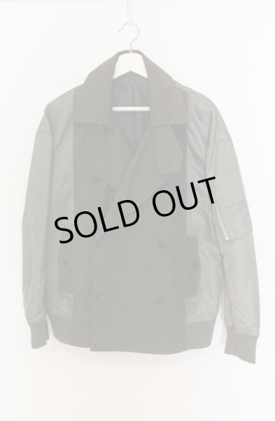 画像1: NO ID. / MA-1 MIX ブルゾンジャケット 1 カーキ O-25-12-26-017-NO-ja-YM-ZT030 (1)