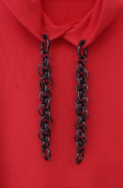 画像2: NO ID. / チェーンパーカー ONE レッド O-25-12-26-018-NO-to-YM-OS (2)