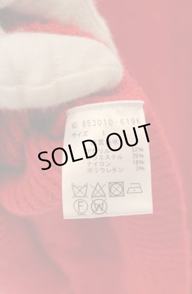 画像4: NO ID. / プレミアムライトリブニットタートルネック 1 レッド O-25-12-26-019-NO-to-YM-ZT1230N (4)