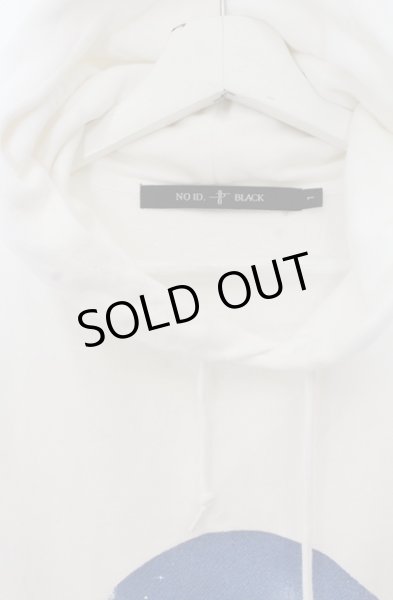 画像2: NO ID. BLACK / SCUMプリントプルオーバーパーカー 1 ホワイト O-25-12-26-021-NO-to-YM-ZT029 (2)