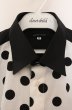 画像2: SOS TE NUTO / ドットバイカラーシャツ S ブラックｘホワイト O-25-12-26-023-SO-sh-YM-OS (2)
