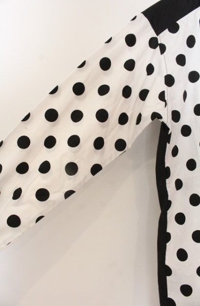 画像3: SOS TE NUTO / ドットバイカラーシャツ S ブラックｘホワイト O-25-12-26-023-SO-sh-YM-OS (3)