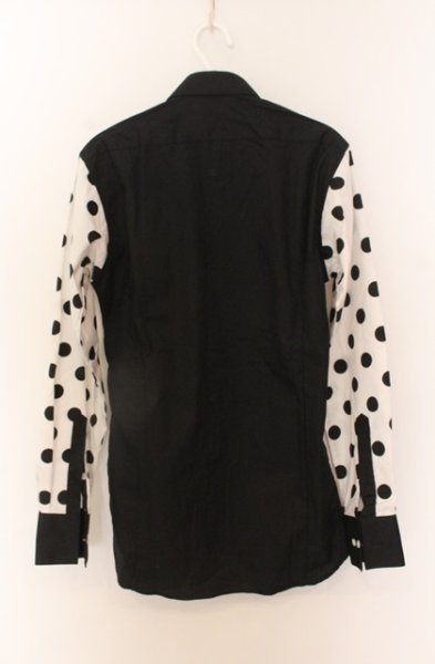 画像4: SOS TE NUTO / ドットバイカラーシャツ S ブラックｘホワイト O-25-12-26-023-SO-sh-YM-OS (4)