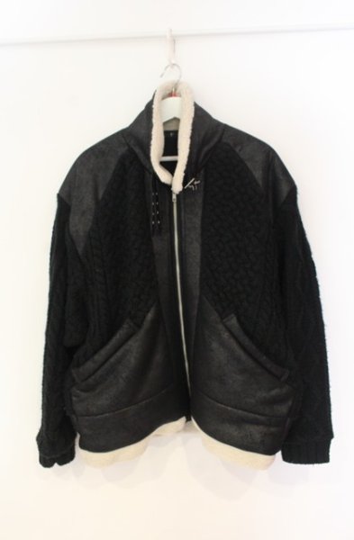 画像3: NO ID. / チェンジングニットB-3BIG BLZ ブルゾン ONE ブラック O-25-12-27-003-NO-ou-YM-OS (3)