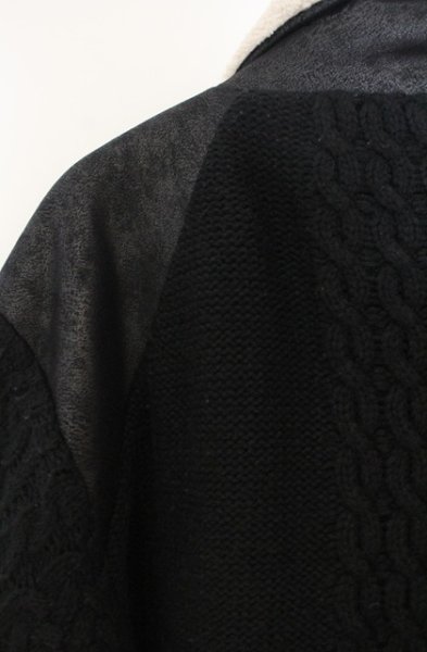 画像5: NO ID. / チェンジングニットB-3BIG BLZ ブルゾン ONE ブラック O-25-12-27-003-NO-ou-YM-OS (5)