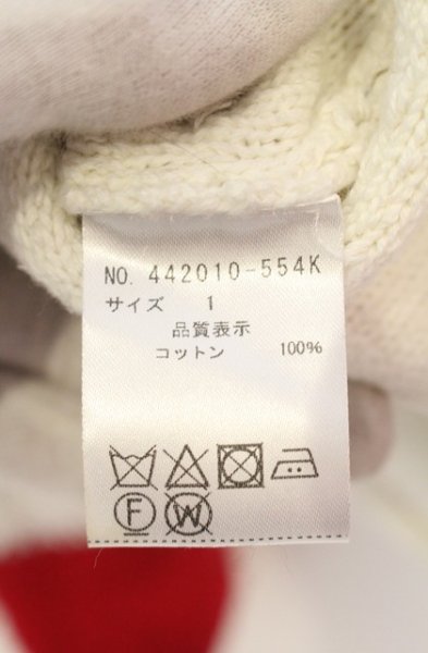 画像5: NO ID. BLACK / Cニットループバイカラープルオーバー 1 ホワイトｘブラックｘレッド O-25-12-27-004-NO-to-YM-OS (5)