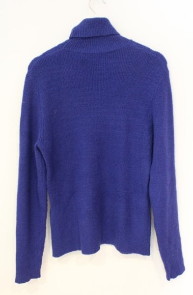 画像3: NO ID. / プレミアムライトリブニットタートルネック 1 ブルー O-25-12-27-006-NO-to-YM-OS (3)