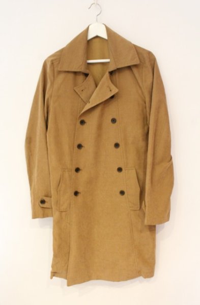 画像1: NO ID. / フェイクスウェードダブルブレストコート 1 ブラウン O-25-12-27-008-NO-ou-YM-OS (1)