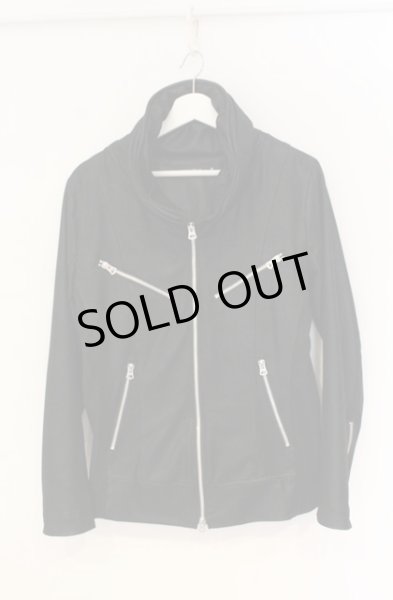 画像1: CIVARIZE / 宇宙襟コーティングストレッチジャケット 44 ブラック O-25-12-27-011-CI-ja-YM-OS (1)