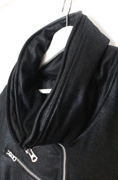 画像2: CIVARIZE / 宇宙襟コーティングストレッチジャケット 44 ブラック O-25-12-27-011-CI-ja-YM-OS (2)