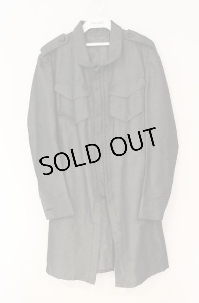 画像1: kiryuyrik / コーティングツイルミリタリーコート  グレー O-25-12-27-013-ki-ja-YM-ZTM009 (1)