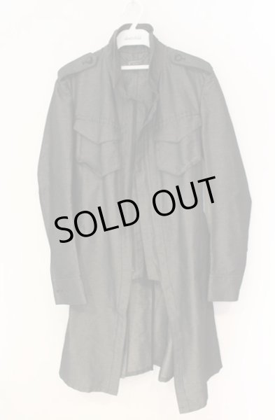 画像2: kiryuyrik / コーティングツイルミリタリーコート  グレー O-25-12-27-013-ki-ja-YM-ZTM009 (2)