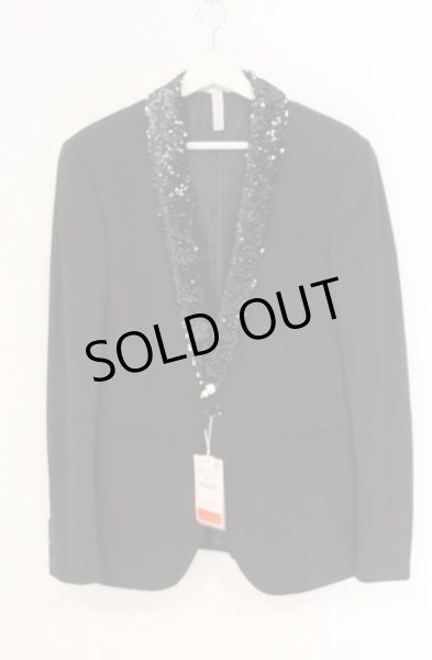 画像3: ZARA / スパンコールラペルテーラードジャケット 48 ブラック O-25-12-27-016-ZA-ja-YM-ZT0104S (3)