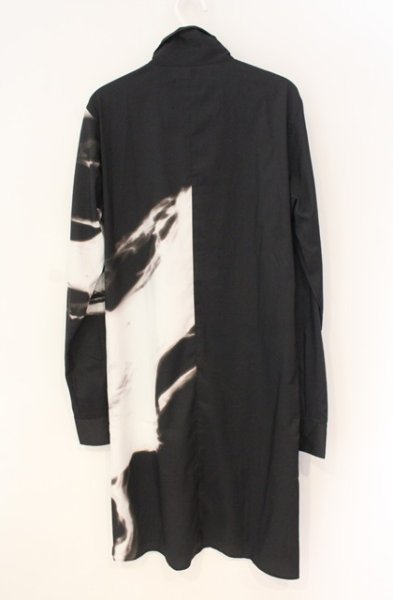 画像2: CIVARIZE / Gorgeモードバイカラープリントロングシャツ 44 ブラック O-25-12-27-017-CI-sh-YM-OS (2)
