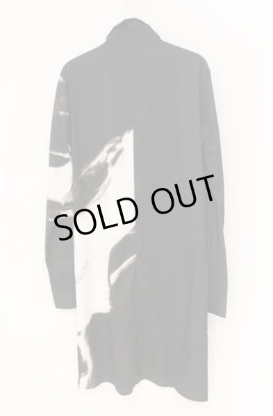 画像2: CIVARIZE / Gorgeモードバイカラープリントロングシャツ 44 ブラック O-25-12-27-017-CI-sh-YM-OS (2)