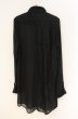 画像3: CIVARIZE / シフォンレース切り替えロングシャツ 44 ブラック O-25-12-27-018-CI-sh-YM-OS (3)
