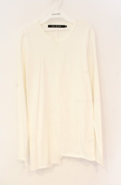 画像1: NO ID. BLACK / アシンメトリーロングカットソー 1 ホワイト O-25-12-27-019-NO-to-YM-OS (1)