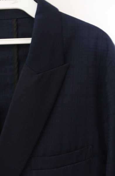 画像2: NO ID. / ダブルブレストボクシー2B ジャケット 1 ネイビー O-25-12-27-020-NO-ja-YM-OS (2)