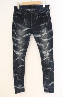 CIVARIZE スパンコール ダメージ加工 スキニー デニムパンツ Y2K CIVARIZE / ペンキ加工リメイクストレッチスキニーデニムパンツ 44