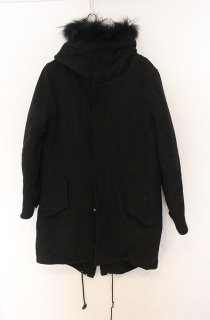 NO ID. BLACK / WTグラデーションフーデッドコート 1 グレー O-26-02