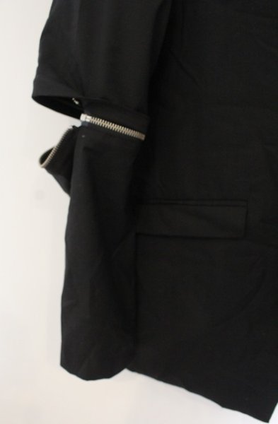 画像4: NO ID. BLACK / セパレートZIP 2Bジャケット 1 ブラック O-26-01-03-028-NO-ja-YM-ZT0104U (4)