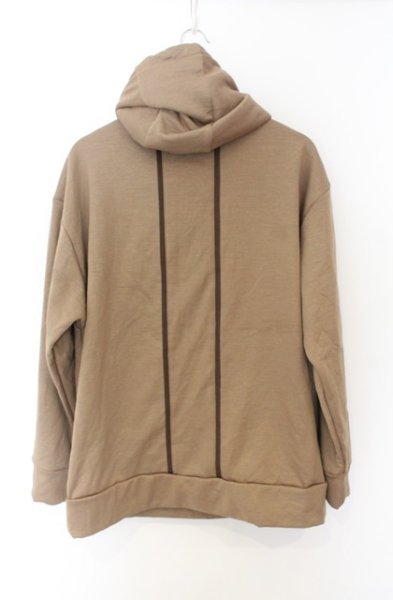 画像2: TORNADO MART / シャイニーエンボスプルオーバーフーディー　パーカー L キャメル O-26-01-03-030-TO-to-YM-ZT0104U (2)