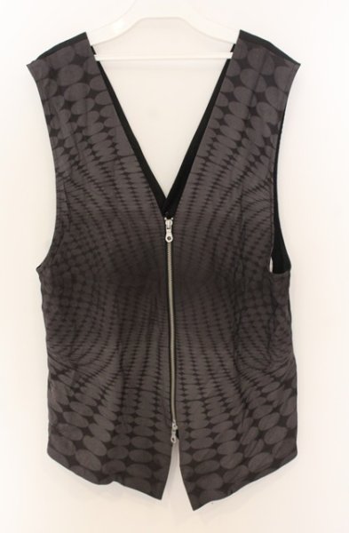 画像3: NO ID. BLACK / 2WAYベスト 2 ブラックｘグレー O-26-01-03-035-NO-to-YM-ZT0104U (3)