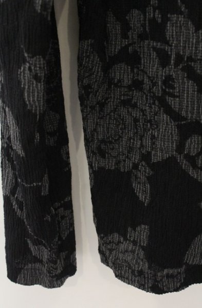 画像4: TORNADO MART / 楊柳花柄抜染プリント長袖カットソー M ブラック O-26-01-03-036-TO-to-YM-ZT0104U (4)