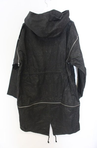 画像3: NO ID. BLACK / マルチウェイBIGフードモッズコート ONE ブラック O-26-01-03-004-NO-ja-YM-ZT0104S (3)