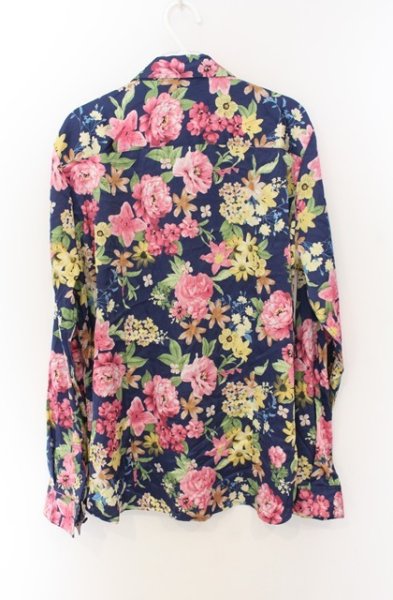 画像3: NO ID. / フラワーパターンシャツ 2 ネイビーｘマルチ O-26-01-03-040-NO-sh-YM-ZT0104U (3)