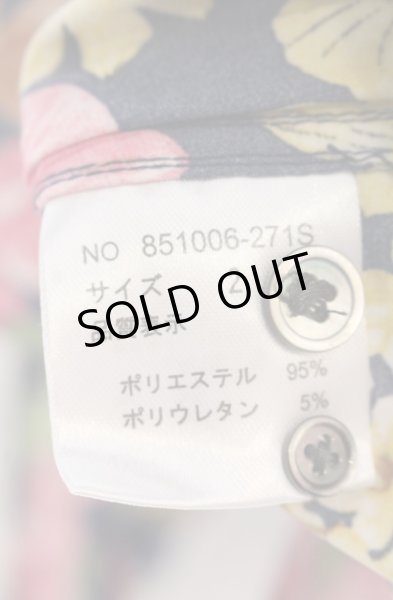 画像4: NO ID. / フラワーパターンシャツ 2 ネイビーｘマルチ O-26-01-03-040-NO-sh-YM-ZT253 (4)