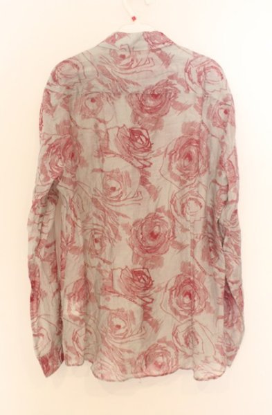 画像3: NO ID. / ローズプリントショートカラーシャツ 3 グレーｘピンク O-26-01-03-041-NO-sh-YM-ZT0104U (3)