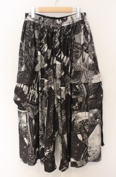 画像1: NO ID. BLACK / ギャザーバギーカーゴトラウザーズパンツ 2 パターン O-26-01-03-044-NO-pa-YM-ZT0104U (1)