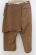 画像2: NO ID. BLACK / ラップバギーアンクルパンツ 3 キャメル O-26-01-03-046-NO-pa-YM-ZT0104U (2)