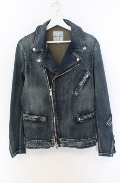 画像1: BUFFALO BOBS / MICK-DENIM ストレッチライダースジャケット 3 インディゴ O-26-01-03-008-BU-ja-YM-ZT0104S (1)