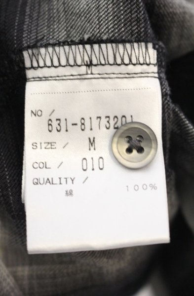 画像4: TORNADO MART / ローズプリントチェックロングシャツ M ブラック O-26-01-03-014-TO-sh-YM-ZT0104S (4)