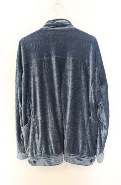 画像3: NO ID. / ベロアワッシャーマルチポケットブルゾン ONE ブルー O-26-01-03-015-NO-ja-YM-ZT0104S (3)