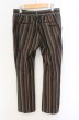 画像2: NO ID. / マルチストライプフレアパンツ 3 ブラウン O-26-01-03-017-NO-pa-YM-ZT0104U (2)
