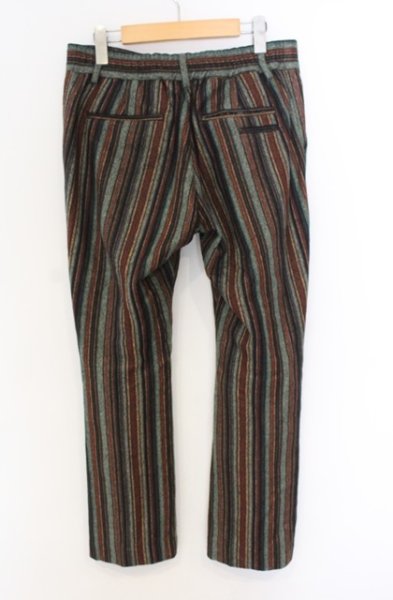 画像2: NO ID. / マルチストライプフレアパンツ 3 ブラウン O-26-01-03-017-NO-pa-YM-ZT0104U (2)