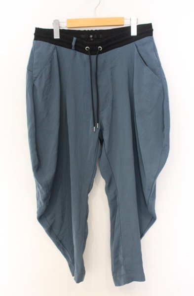 画像1: NO ID. / ドレープイージートラウザーズ 2 ブルー O-26-01-03-019-NO-pa-YM-ZT0104U (1)