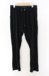 画像1: NO ID. / ベロアワッシャーフロントスリットトラウザーズパンツ 2 ブラック O-26-01-03-023-NO-pa-YM-ZT0104U (1)