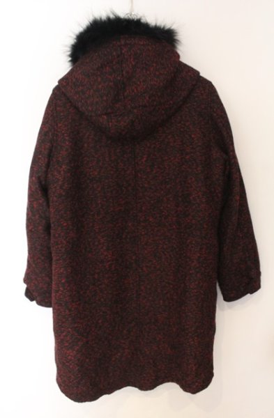 画像4: NO ID. BLACK / ウールツイードモッズコート 2 レッド O-26-01-03-024-NO-ou-YM-ZT0104U (4)