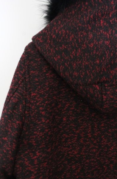 画像5: NO ID. BLACK / ウールツイードモッズコート 2 レッド O-26-01-03-024-NO-ou-YM-ZT0104U (5)