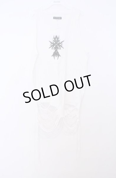 画像1: REFLEM / ダメージデザインタンクトップ F ホワイト O-26-01-31-023-RE-to-YM-OS (1)