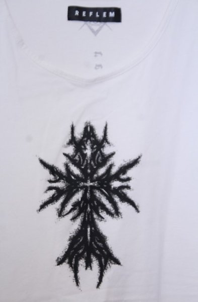 画像2: REFLEM / ダメージデザインタンクトップ F ホワイト O-26-01-31-023-RE-to-YM-OS (2)