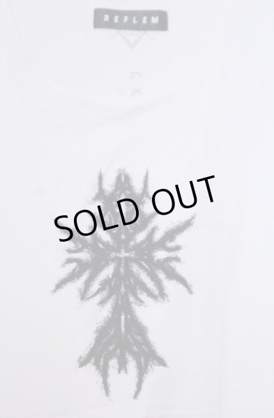 画像2: REFLEM / ダメージデザインタンクトップ F ホワイト O-26-01-31-023-RE-to-YM-OS (2)